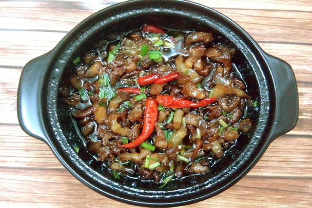 thịt bằm kho quẹt